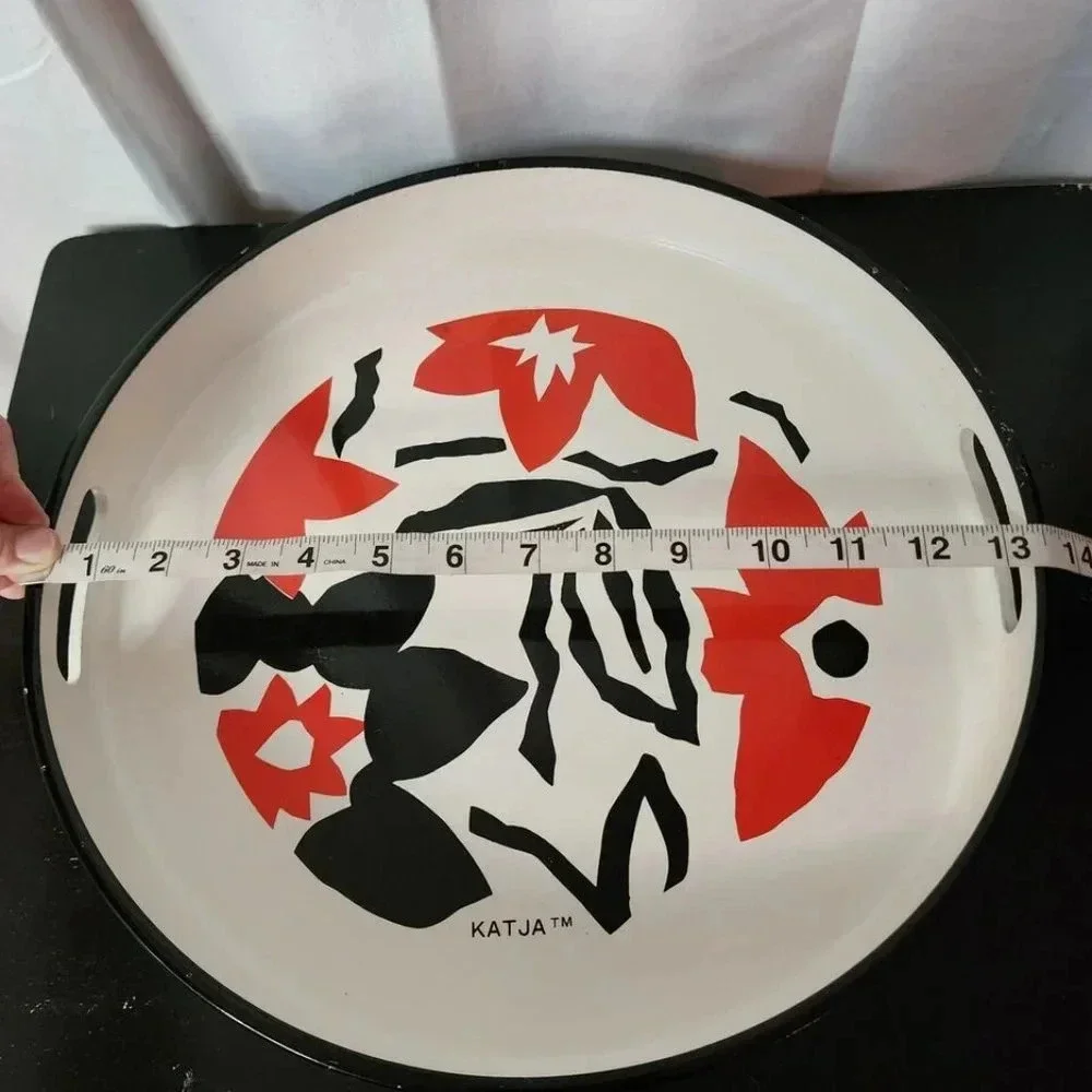 Vintage Katja House design for Gailstyn-Sutton Towele Co serving tray Retro 80s